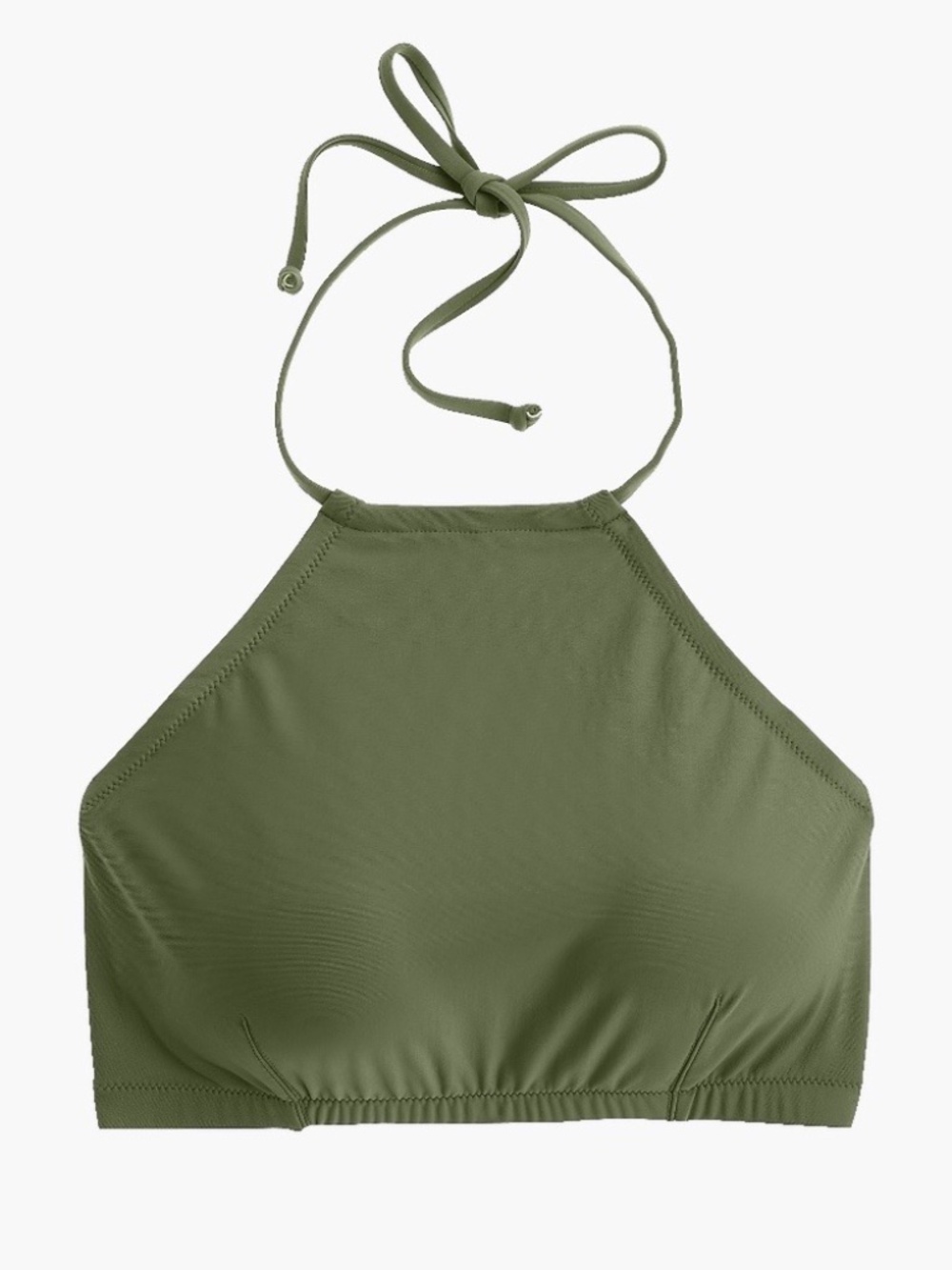 J CREW Crop Halter Bikini, Safari (Olive) S top, XS Bottom - Picture 8 of 8